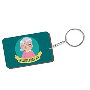 Family Shoping Mothers Day Gifts Grandma I Love You Keychain Keyring for Home