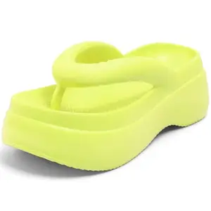 Doctor Health Puffy Orthopedic Flip-Flops for Women | Thick Sole Slippers with Cushioned EVA Build | Lightweight Anti-Skid Everyday Wear Chappal for Foot Pain Relief & Comfort