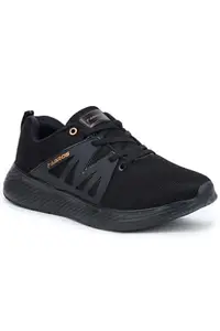 ABROS FRONX-27 Sports Shoes Made of Mesh & EVA Black/Copper 8 UK Comfortable Shoes for Mens