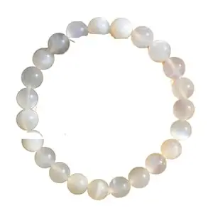 Gallery Millennium The Millennium Gallary Soothing Opalite Bracelet Original Certified Precious Round Beaded Wrist Jewellery Completely Hand-crafted Opalite Crystal Bracelet For Anniversary Gift Purpose