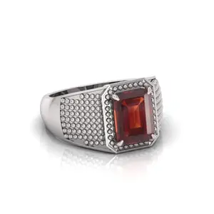 Gomed (Hessonite) Original Stone Adjustable Ring For Men And Women With Lab Certified A14
