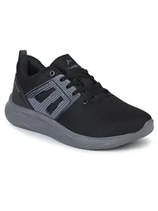 ABROS Men's Linux ASSG1292 Sports Shoes_Black/D.Grey_9UK