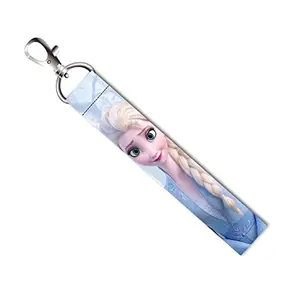 ISEE 360® Snow Princess Lanyard Tag with Swivel Lobster for Gift Luggage Bags Backpack School Laptop Bags L X H 5 X 0.8 INCH