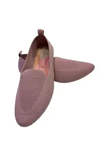 PUSHAN Belly Shoes for Girls Women Soft & Lightweight Belly Shoes Bellies Slip On Shoes Colour_Pink (Pink, 4)