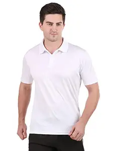 Vector X OMT-247 Men's Polo Coller Neck T- Shirt White