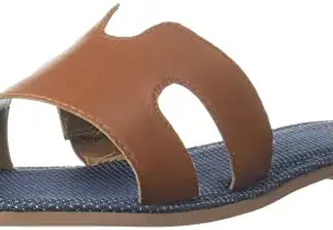 Carlton London Women's Cll-7344-a Slingback Flat Sandal, TAN, 4 UK