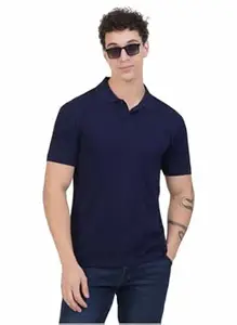 kelvo Polo T-Shirt for Men | 100% Cotton | Solid Plain Collar T-Shirt | Regular Fit | Half Sleeve