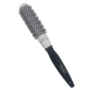 Scarlet Line Professional Round Brush for Blow Drying Ceramic Ion Thermal Barrel Brush for Precise Styling and Maximum Volume - Lightweight Small Round Hair Brush for Women_25mm