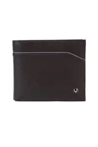 Allen Solly Men Polyurethane Brown Textured Wallet,Black