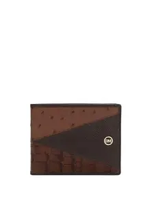 Da Milano Genuine Leather Brown Bifold Mens Wallet with Multicard Slot (10432)