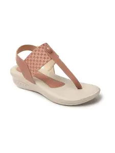 iconics Women Sandal,Peach,UK-4
