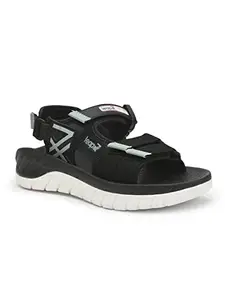 Liberty Leap7x Mens Everlast-1 Black Casual Sandal (8 UK)
