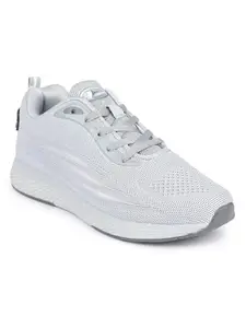 ABROS Sports Lancer Shoes Made of Mesh and EVA Stylish Looking Comfortable Shoes (L.Grey/D.Grey 9)