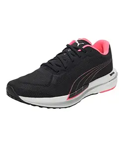 Puma Womens Velocity Nitro WNS Black-Ignite Pink Running Shoe - 4 UK (19569713)