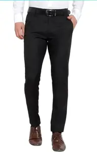 Black Formal Pant (in, Numeric, 36, Regular, Standard, Black)