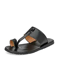 Eego Italy Black Plus Size Light Weight Men's Slippers (13,Black)