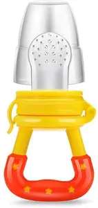 KINDAR CARE Baby's Silicone Plastic Feeding Bottle | Yellow | Pack of 1 | 10 Ml