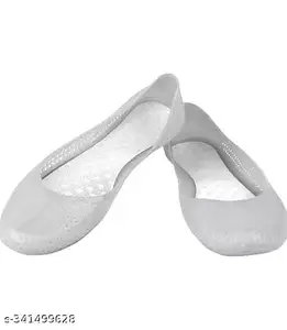 MAHALAXMI Traders Black Rain Bellies and Casual Belly | Comfortable Light Weight Bellies for Girls and Women (White, 8)