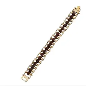 Ratnaveda Enterprise Men’s & Women’s Dual Row Bead Design Bracelet With Adjustable Chain For Daily, Religious, Spiritual & Festive Look