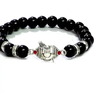 ASTROGHAR Shivling Shiv ji Blessings Black Bracelet Lucky Charm Bracelet