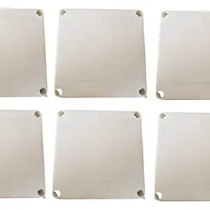 KAMCON? Waterproof PVC Square Junction Box for CCTV Cameras IP65/IP67 Size 100 X 100 X 70 (6, 100 X 100 X 70)