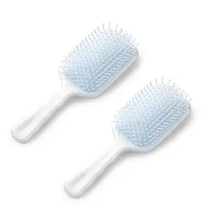 Homestic Hair Brush | Bristles Brush | Hair Brush with Paddle | Detangles Hair Brush | Suitable For All Hair Types | Hair Brush Styling Hair | 2 Piece | XH45BLE | Blue