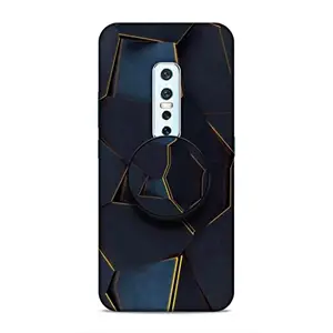 Screaming Ranngers Designer Printed Hard Plastic Matt Finish Mobile Case Back Cover with Mobile Holder for Vivo V17 Pro (3D Patten)