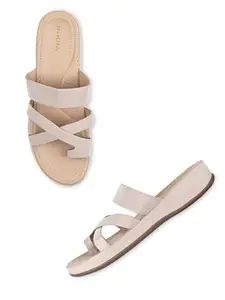 ROCIA By Regal Beige Women Comfort Patent Flats
