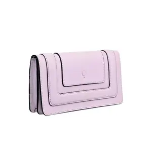 Monadaa Cyst Stylish Wallet for Women with Zip Pocket, Multiple Card Holders and Phone (Lavender)