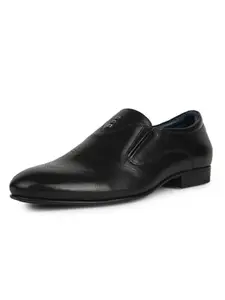 Bata Men's Roony Casual Black Leather Formal Shoes