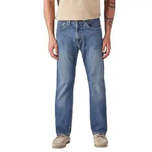 Levi's Men's 505 Blue Straight fit mid Rise Jeans