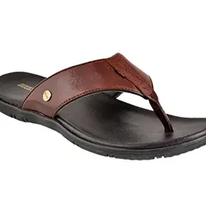 Buckaroo JUDY FullGrain Natural Leather Tan Casual Open Sandal For Mens: Size UK 8