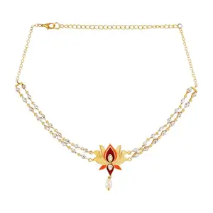 TEEJH Horn Ok Please Maroon Truck Art Necklace