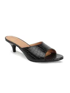 Carlton London Corlton London Women Sandal,Black,UK-6