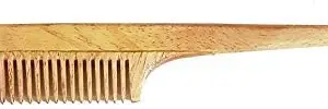 AASA Original Neem Wooden Comb with Handle for Men and Women, Anti Dandruff Comb, Pack of 1