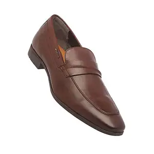 Lee Cooper Men LC1472NBROWN Brown Leather Formal Shoes-10 UK (44 EU) (LC1472N)