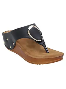 ICONICS Women's Heels, Black, 8