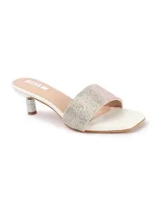 ELLE Women Sandal,White,UK-8