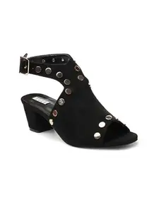 ELLE Women Sandal,Black,UK-4