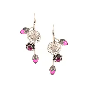 Shaya by CaratLane Oxidised Rise Above Abuse Earrings in 925 Silver for Women