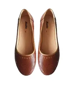 Bata Women's Bellies Shoes-7UK/India (40EU) Brown