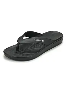 ABROS Men's AZVG0401 AKZO Slipper -Black -10UK