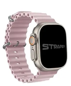 Fit Band Strap Compatible/Easily adjust the bands For all Watch Baby Pink 45 mm