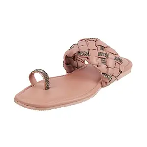 Metro Womens Synthetic Pink Slippers (Size (8 UK (41 EU))