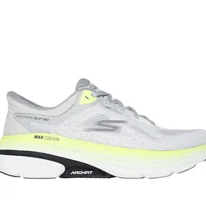 Skechers Men MAX Cushioning Arch FIT 2.0 Gray Slip INS Running Shoes