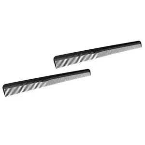 ZAUKY Professional Black Cutting Hair Combs for Men and Women, 2 Pieces