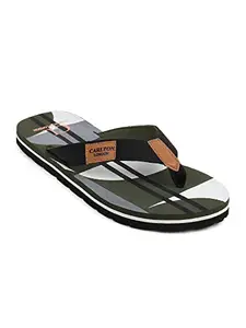 Carlton London Men'S OLIVE Slipper 8 UK (CL-IN-M-106)