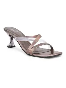 INC.5 Women Pewter Stiletto Sandals