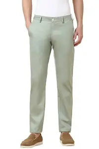 Allen Solly Men's Slim Casual Pants (ASTFQSRFS98620_Green