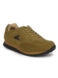 Power Men Sports Lace Up Shoes - Olive (11Uk)